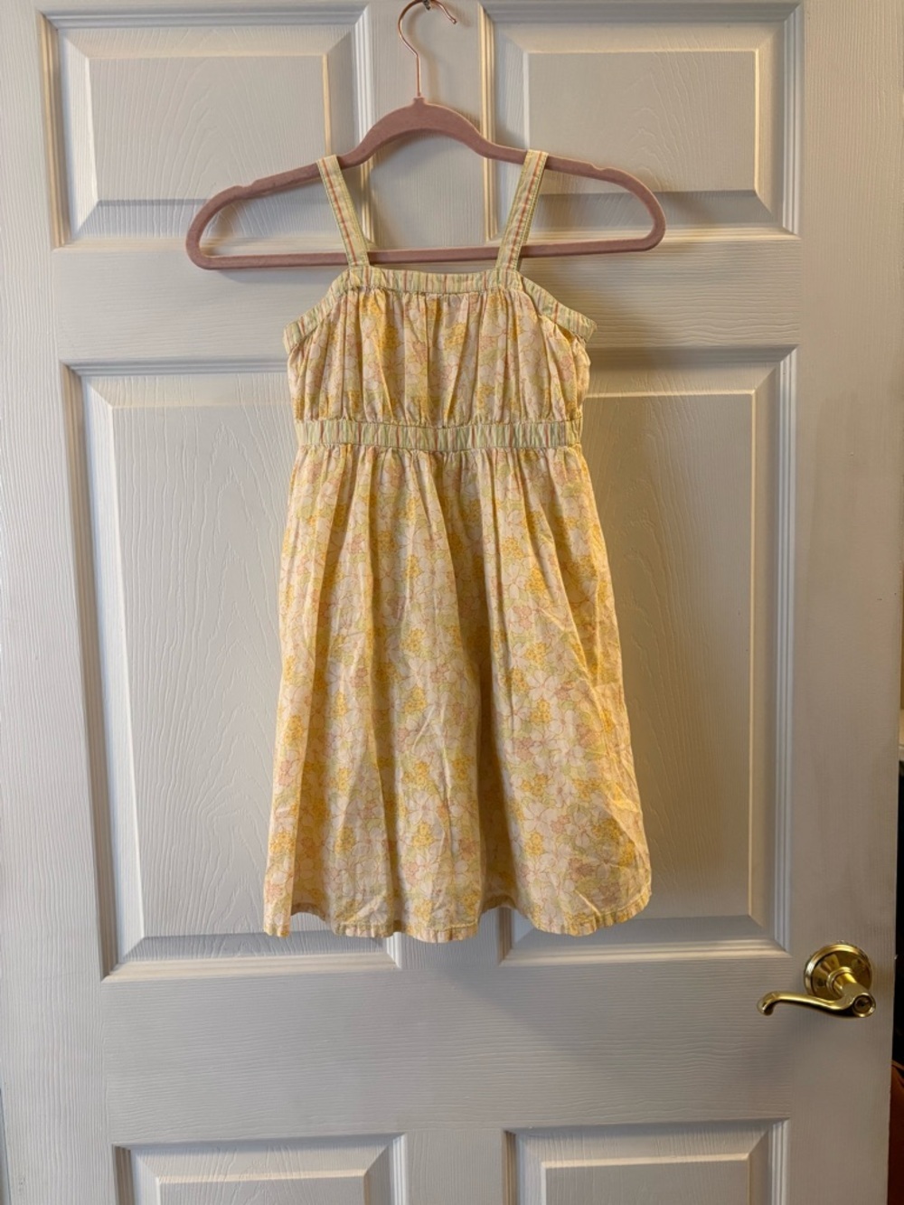 Vintage Gymboree Girls Yellow Floral Sundress